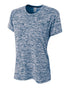 A4 Women's Space Dye Tech Shirt (NW3296), Color 'Navy'