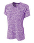 A4 Women's Space Dye Tech Shirt (NW3296), Color 'Purple'
