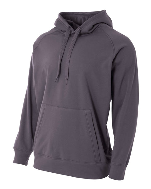 A4 Solid Tech Fleece Hoodie (N4237), Color 'Graphite'