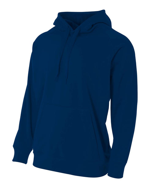 A4 Solid Tech Fleece Hoodie (N4237), Color 'Navy'