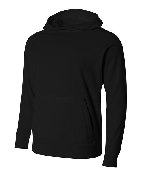 A4 Youth Solid Tech Fleece Hoodie (NB4237), Color 'Black'