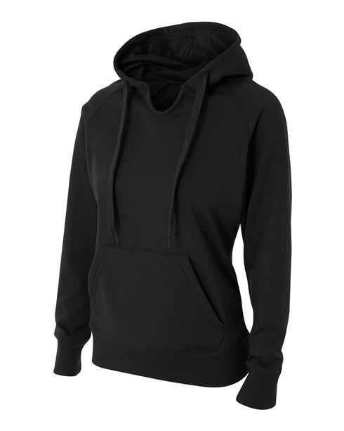 A4 Womens Tech Fleece Hoodie (NW4245), Color 'Black'