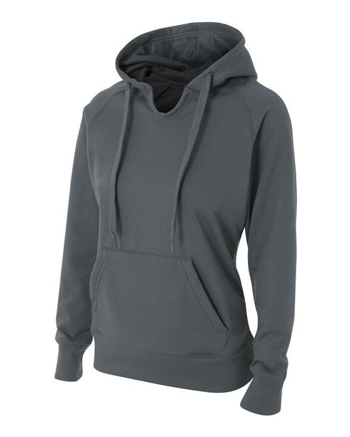 A4 Womens Tech Fleece Hoodie (NW4245), Color 'Graphite'