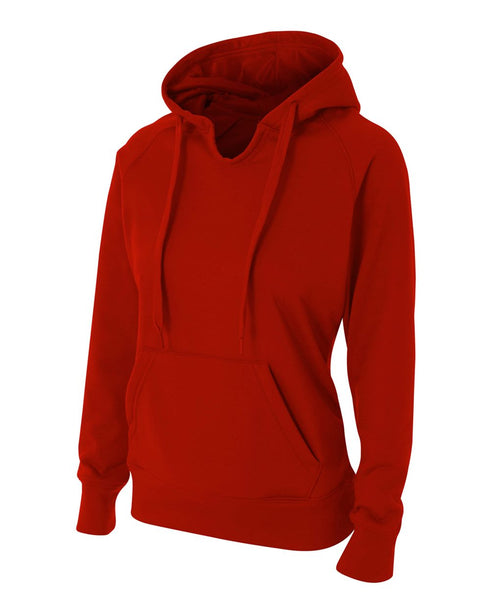 A4 Womens Tech Fleece Hoodie (NW4245), Color 'Scarlet'