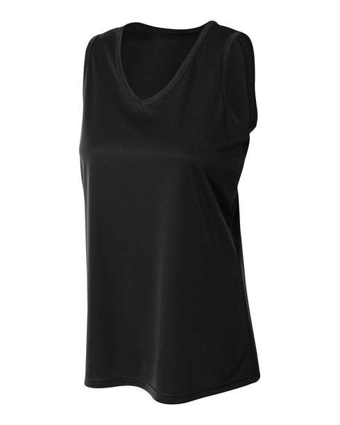 A4 Women's Athletic Tank (NW2360), Color 'Black'