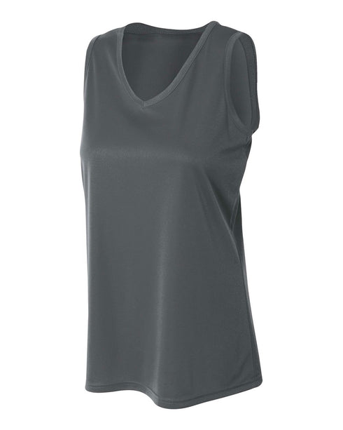 A4 Women's Athletic Tank (NW2360), Color 'Graphite'