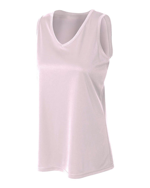 A4 Women's Athletic Tank (NW2360), Color 'Silver'