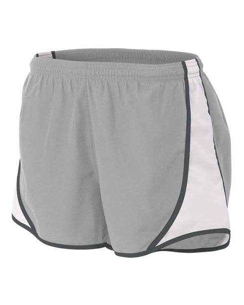 A4 Womens 3" Speed Short (NW5341), Color 'Silver/Graphite'