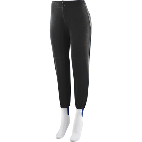 Augusta Sportswear Ladies Low-Rise Softball Pant (828-C), Color 'Black'