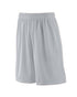 Augusta Sportswear Youth Long Tricot Mesh Shorts/Tricot Lined (849-C), Color 'Silver Grey'