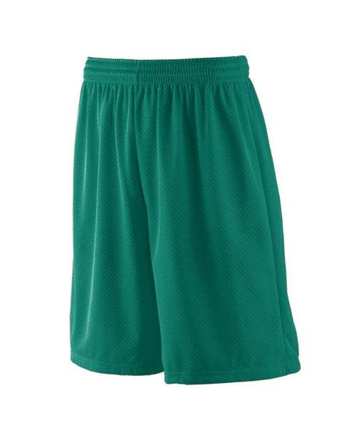Augusta Sportswear Youth Long Tricot Mesh Shorts/Tricot Lined (849-C), Color 'Dark Green'