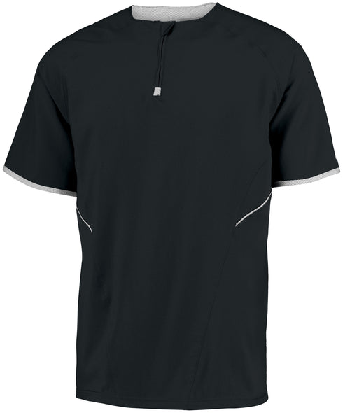 Russell Athletic Short Sleeve Pullover (872RVM), Color 'Black/White'