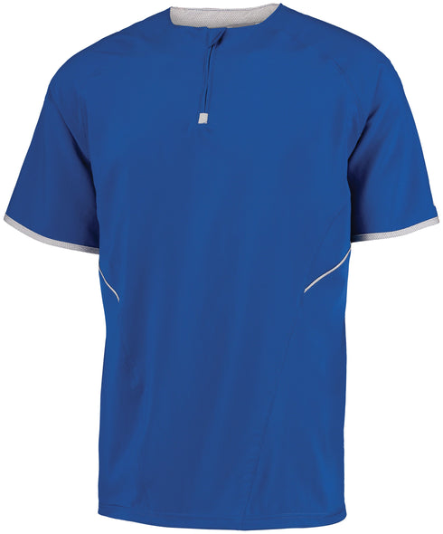 Russell Athletic Short Sleeve Pullover (872RVM), Color 'Royal/White'
