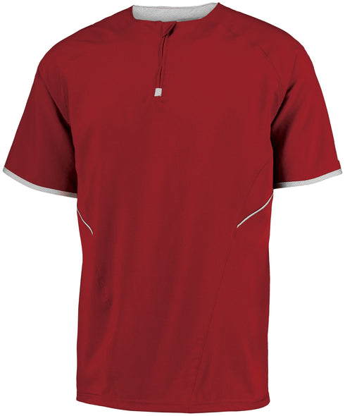 Russell Athletic Short Sleeve Pullover (872RVM), Color 'True Red/White'