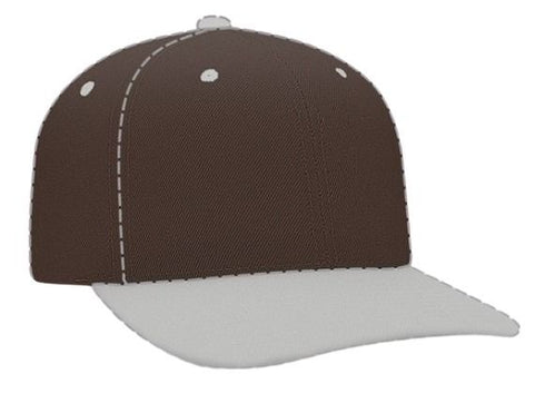 Pacific Headwear Custom USA Pro-Wool Flexfit® Cap (901F), Color 'Brown'