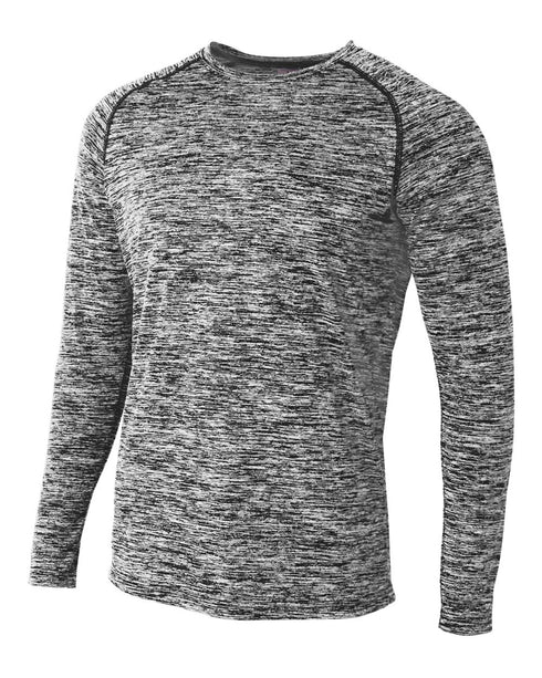 A4 Long Sleeve Raglan Space Dye