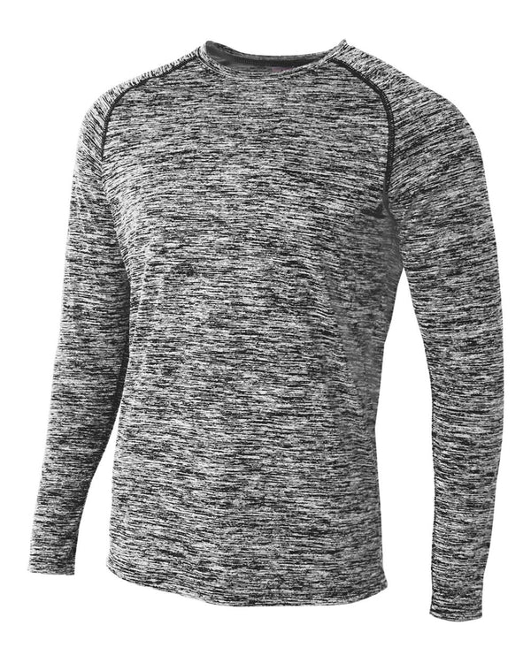 A4 Long Sleeve Raglan Space Dye