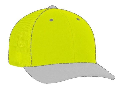 Pacific Headwear Custom USA Trucker Mesh Flexfit® Cap (904M), Color 'NeonYellow'