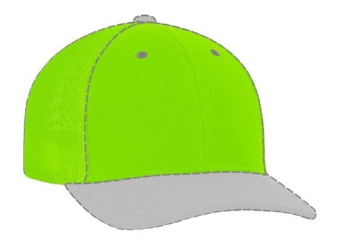 Pacific Headwear Custom USA Trucker Mesh Flexfit® Cap (904M), Color 'NeonGreen'