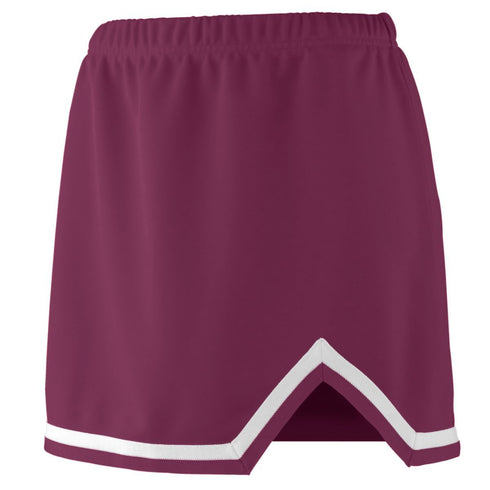 Augusta Sportswear Ladies Energy Skirt (9125), Color 'Maroon/White'
