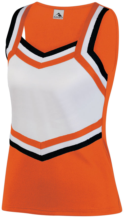 Augusta Sportswear Ladies Pike Shell (9140), Color 'Orange/White/Black'