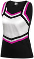Augusta Sportswear Ladies Pike Shell (9140), Color 'Black/White/Power Pink'