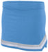 Augusta Sportswear Ladies Pike Skirt (9145), Color 'Columbia Blue/White/Metallic Silver'