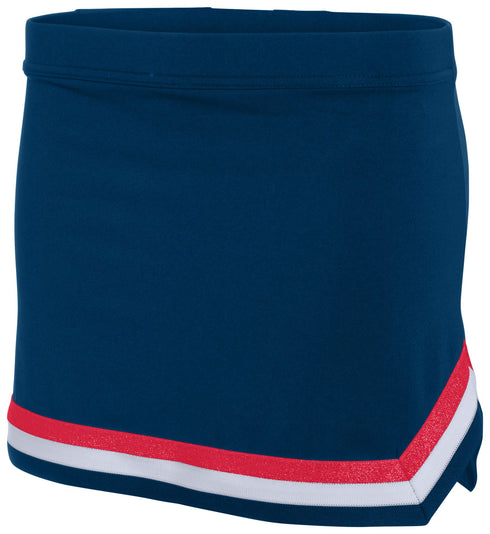 Augusta Sportswear Ladies Pike Skirt (9145), Color 'Navy/Red/White'