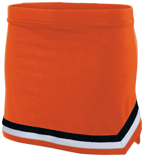 Augusta Sportswear Ladies Pike Skirt (9145), Color 'Orange/White/Black'