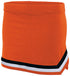 Augusta Sportswear Ladies Pike Skirt (9145), Color 'Orange/White/Black'
