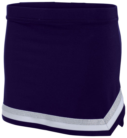Augusta Sportswear Ladies Pike Skirt (9145), Color 'Purple/White/Metallic Silver'