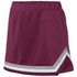 Augusta Sportswear Ladies Pike Skirt (9145), Color 'Maroon/White/Metallic Silver'
