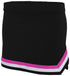 Augusta Sportswear Ladies Pike Skirt (9145), Color 'Black/White/Power Pink'