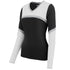 Augusta Sportswear Ladies Rise Up Shell (9210-C), Color 'Black/White/Metallic Silver'