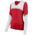 Augusta Sportswear Ladies Rise Up Shell (9210-C), Color 'Red/White/Metallic Silver'
