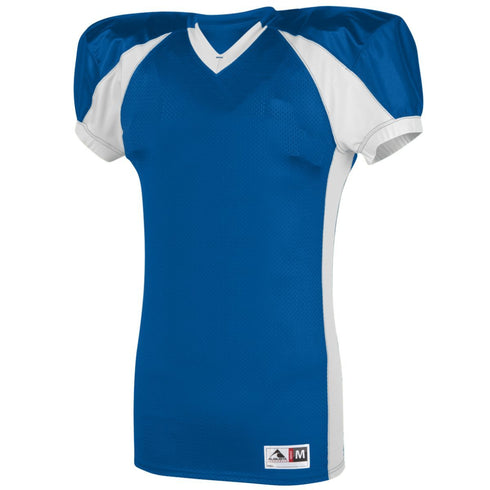 Augusta Sportswear Youth Snap Jersey (9566-C), Color 'Royal/White'