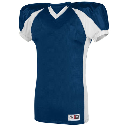 Augusta Sportswear Youth Snap Jersey (9566-C), Color 'Navy/White'