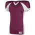 Augusta Sportswear Youth Snap Jersey (9566-C), Color 'Maroon/White'