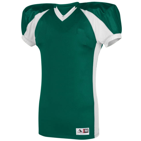 Augusta Sportswear Youth Snap Jersey (9566-C), Color 'Dark Green/White'