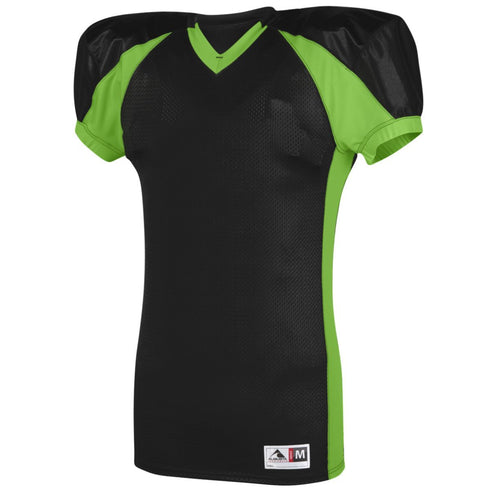 Augusta Sportswear Youth Snap Jersey (9566-C), Color 'BlackLime'