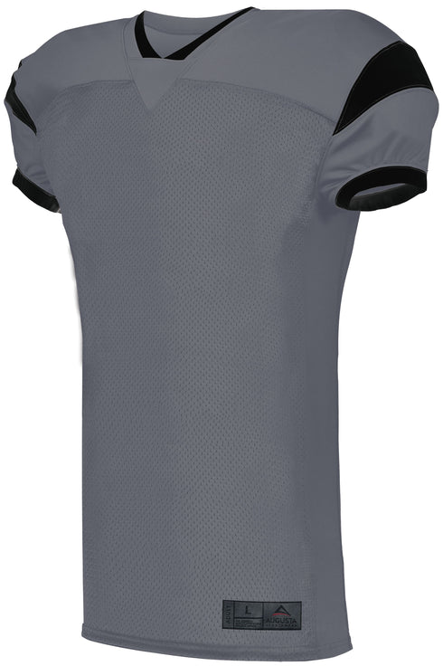 Augusta Sportswear Slant Football Jersey (9582), Color 'Graphite/Black'