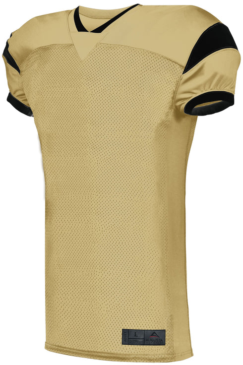 Augusta Sportswear Slant Football Jersey (9582), Color 'Vegas Gold/Black'