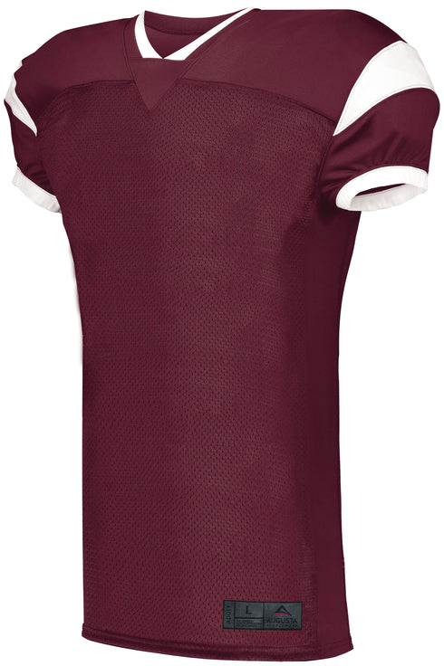 Augusta Sportswear Youth Slant Football Jersey (9583), Color 'Maroon/White'
