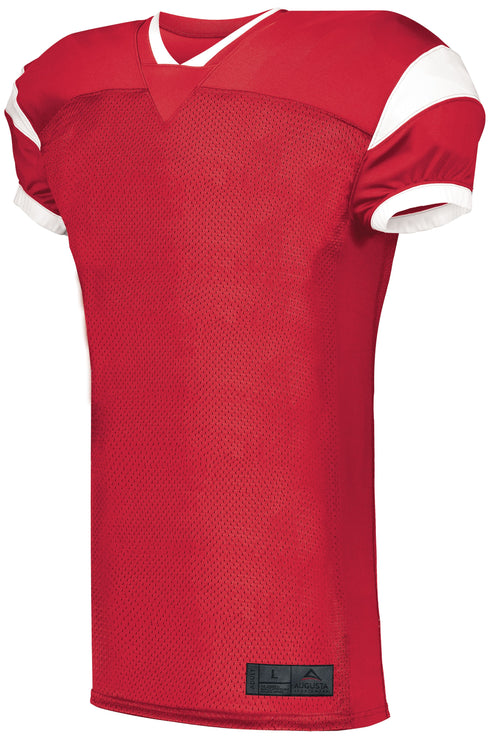 Augusta Sportswear Youth Slant Football Jersey (9583), Color 'Red/White'