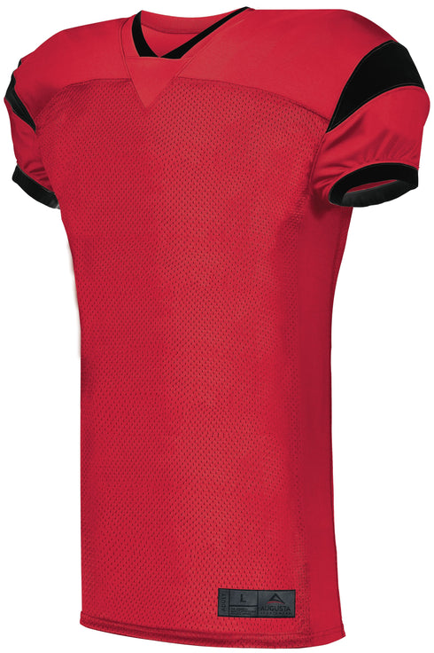 Augusta Sportswear Youth Slant Football Jersey (9583), Color 'Red/Black'
