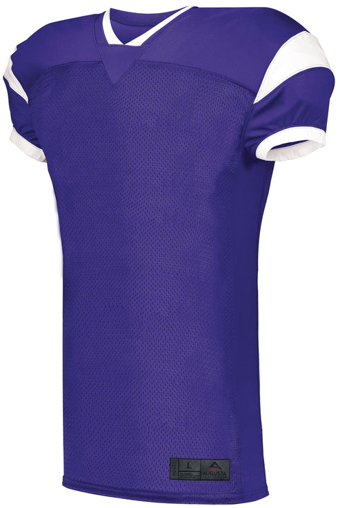 Augusta Sportswear Youth Slant Football Jersey (9583), Color 'Purple/White'