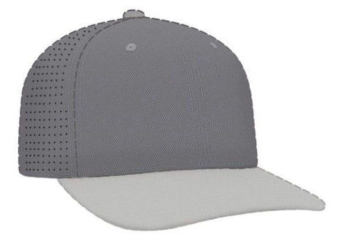 Pacific Headwear Custom USA F3 Perforated Performance Flexfit® Cap (974F), Color 'Graphite'