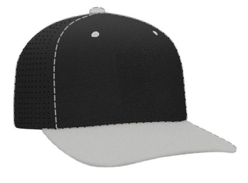 Pacific Headwear Custom USA F3 Perforated Performance Flexfit® Cap (974F), Color 'Black'