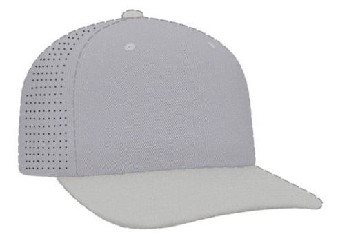 Pacific Headwear Custom USA F3 Perforated Performance Flexfit® Cap (974F), Color 'Silver'