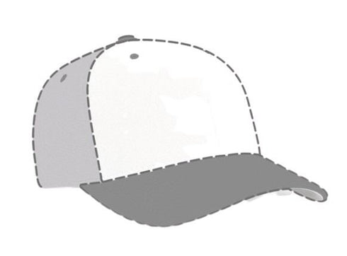 Pacific Headwear Custom USA M2 Performance Flexfit® Cap (998F), Color 'SilverWhite'